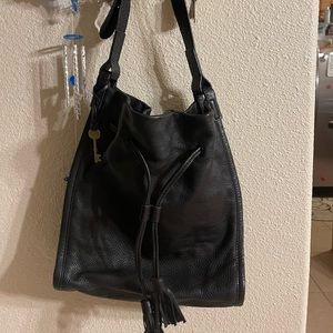 Fossil bucket bag